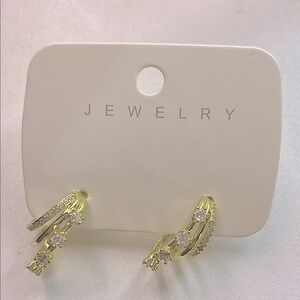 Gold and Silver Hoop Earrings